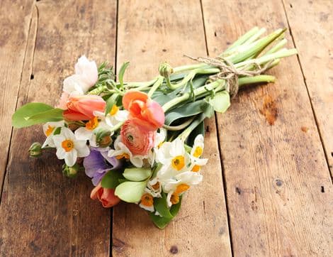 Hand-Tied Seasonal Flower Bouquet